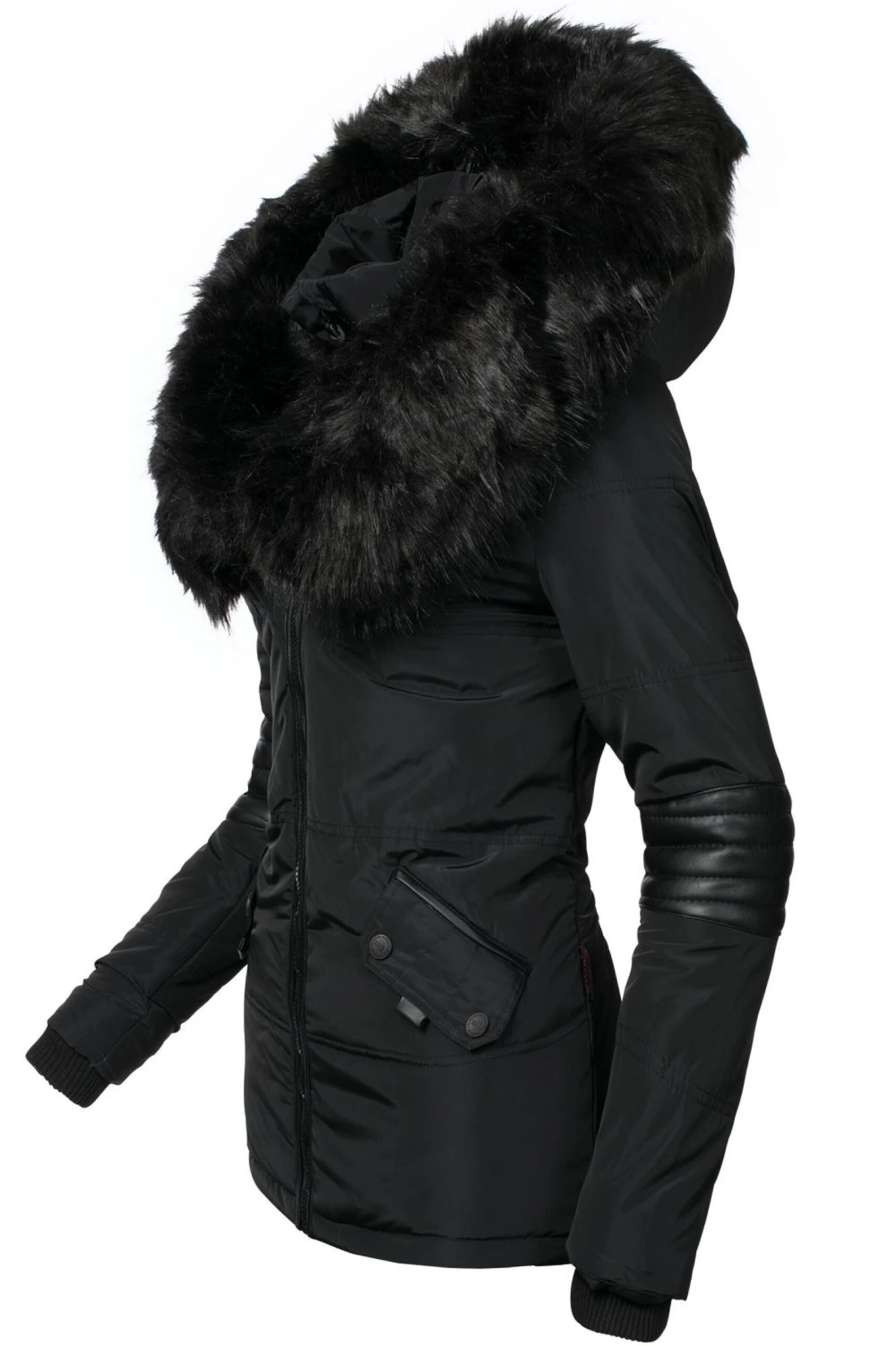 Navahoo Winterjassen Winterjas Nirvana Dames Zwart 4 Navahoo Winterjassen Winterjas Nirvana Dames Zwart - Afbeelding 4