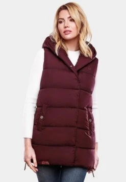 Navahoo Bodywarmers Bodywarmer Madilynaa Dames Bordeaux -Navahoo 032343f5e8b9ab9c480a7e4a27e0b3bd