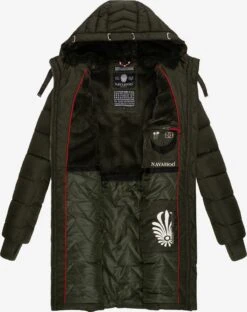 Navahoo Wintermantels Wintermantel Alpenveilchen Dames Olijfgroen -Navahoo 03a3d5408f2ec8c8376ad106bbb44394