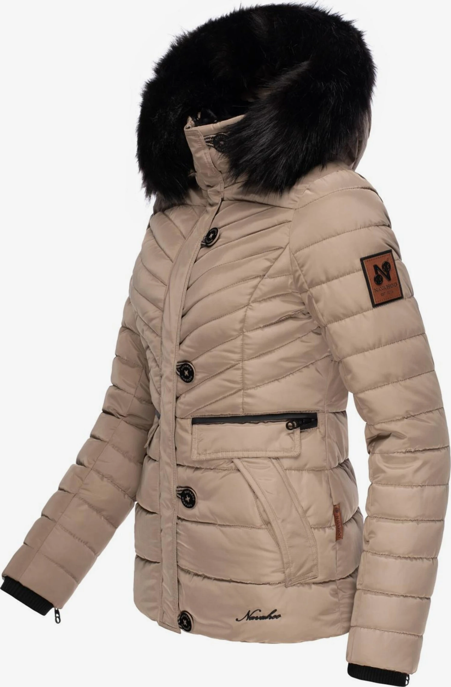 Navahoo Winterjassen Winterjas Wisteriaa Dames Lichtbruin 2 Navahoo Winterjassen Winterjas Wisteriaa Dames Lichtbruin - Afbeelding 2