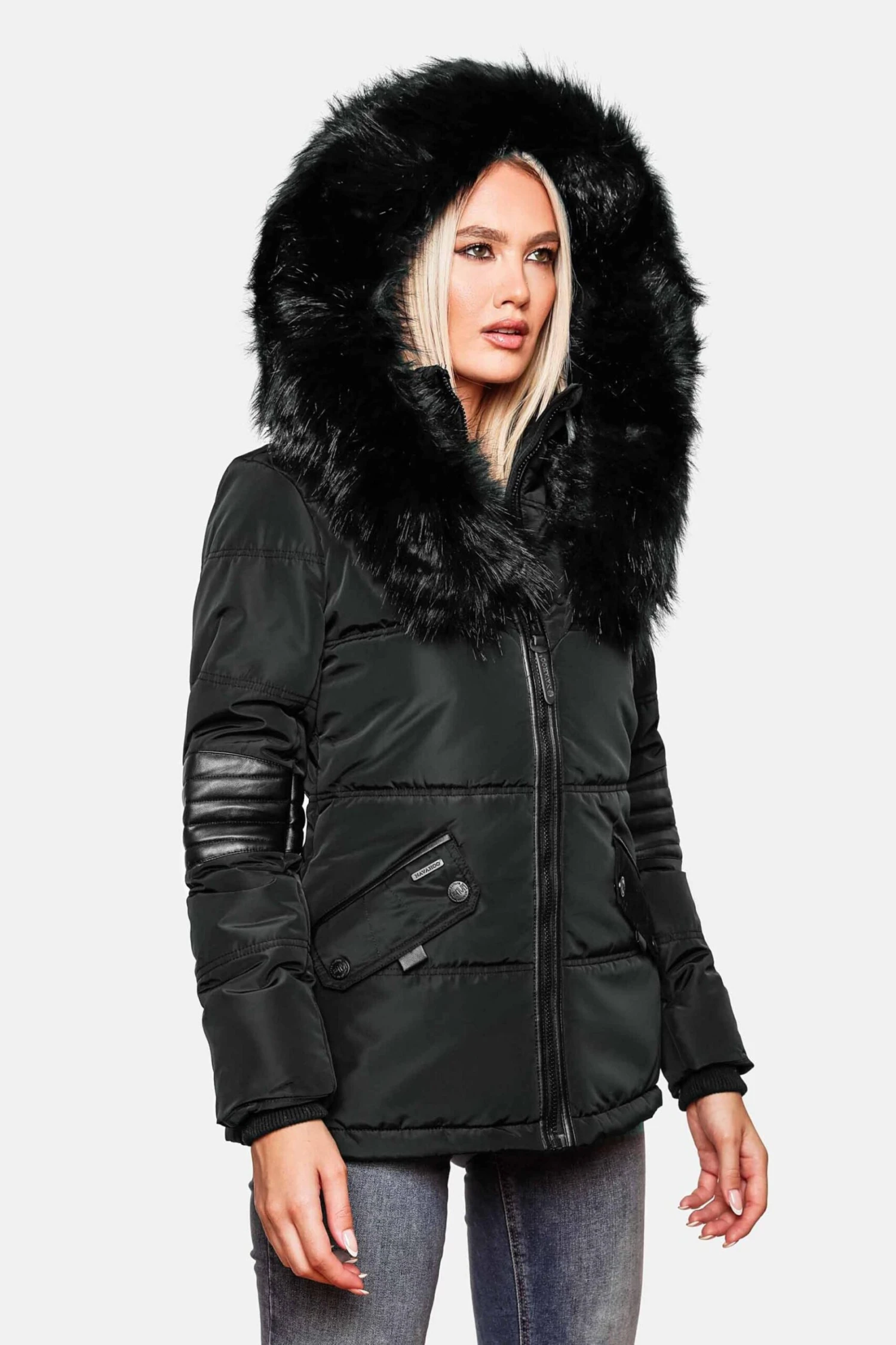 Navahoo Winterjassen Winterjas Nirvana Dames Zwart 5 Navahoo Winterjassen Winterjas Nirvana Dames Zwart - Afbeelding 5