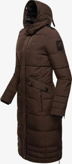 Navahoo Wintermantels Wintermantel Fahmiyaa Dames Donkerbruin -Navahoo 0b674b3c4b775162b34f535f66625062