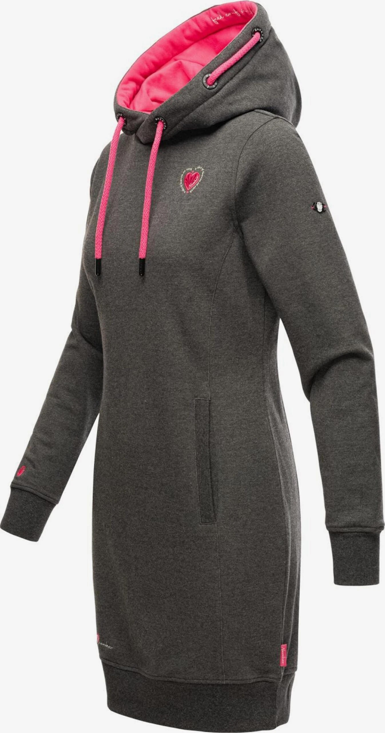 Navahoo Mini Jurken Jurk Dames Donkergrijs 2 Navahoo Mini Jurken Jurk Dames Donkergrijs - Afbeelding 2