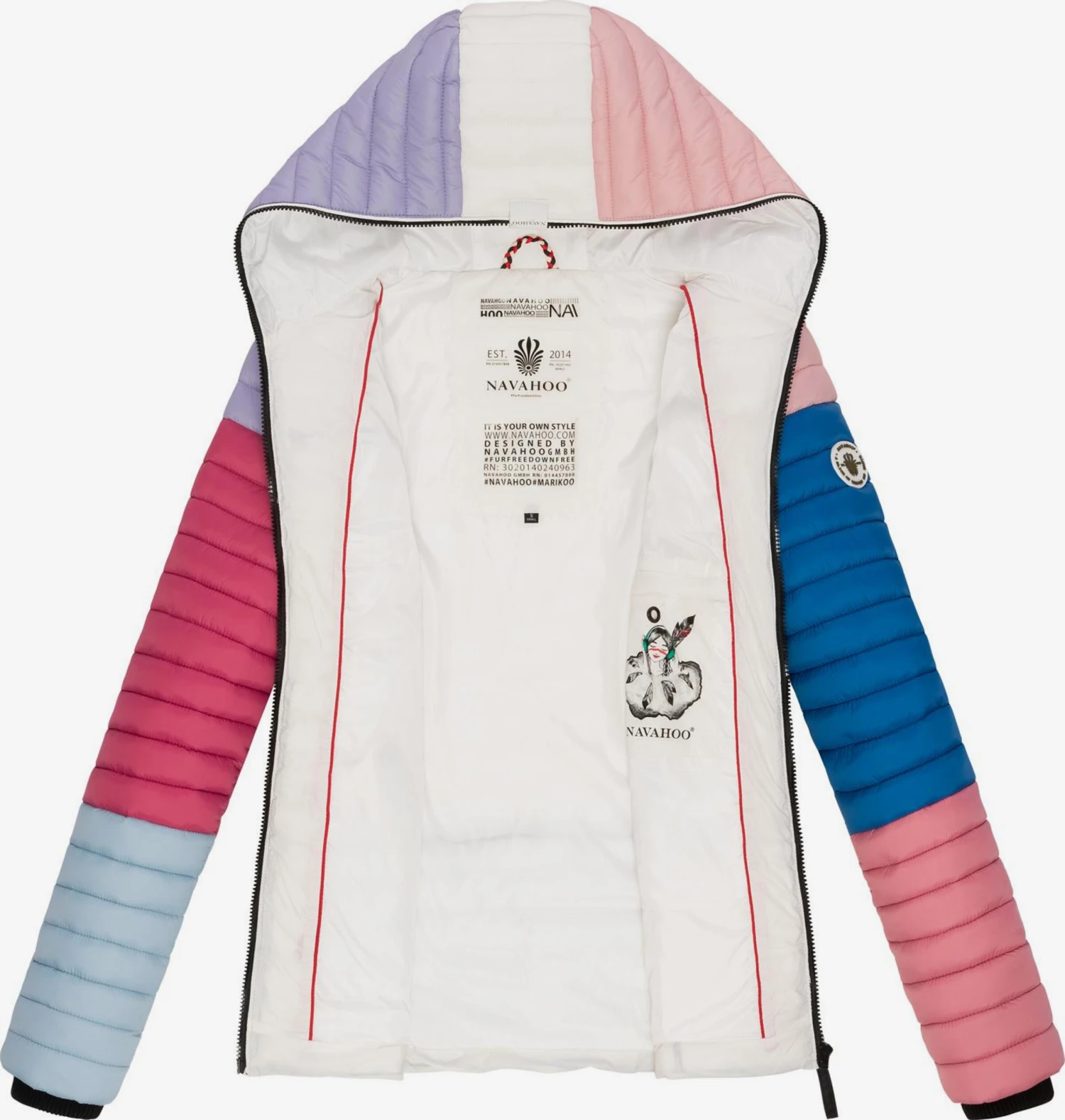 Navahoo Tussenjassen Tussenjas Multikulti Dames Gemengde Kleuren 4 Navahoo Tussenjassen Tussenjas Multikulti Dames Gemengde Kleuren - Afbeelding 4