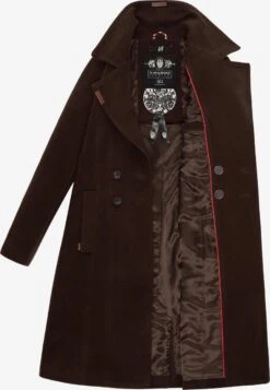 Navahoo Wintermantels Wintermantel Wooly Dames Chocoladebruin -Navahoo 0eb8f11effbb925c98c62c1fca479ef1