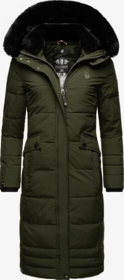 Navahoo Wintermantels Wintermantel Fahmiyaa Dames Olijfgroen