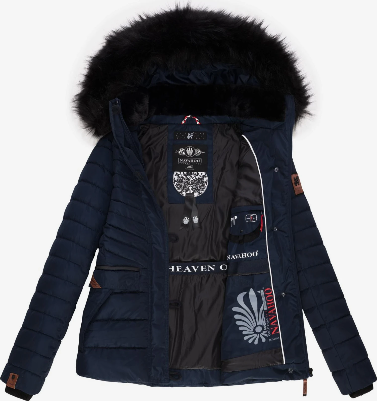 Navahoo Winterjassen Winterjas Wisteriaa Dames Navy 6 Navahoo Winterjassen Winterjas Wisteriaa Dames Navy - Afbeelding 6