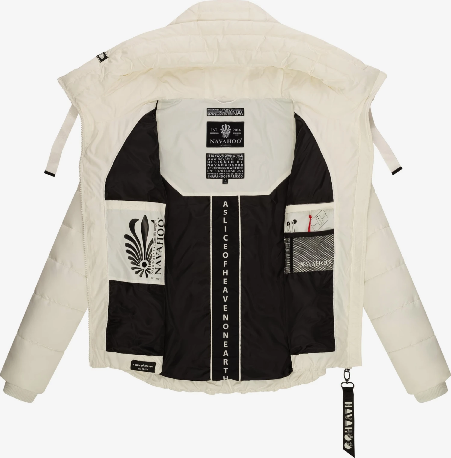 Navahoo Winterjassen Winterjas Amayaa Dames Wit 5 Navahoo Winterjassen Winterjas Amayaa Dames Wit - Afbeelding 5