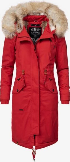 Navahoo Parkas Winterparka Kin-Joo Dames Vuurrood