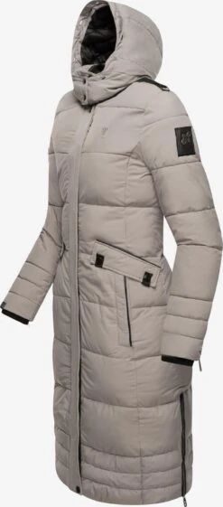 Navahoo Wintermantels Wintermantel Fahmiyaa Dames Stone Grey -Navahoo 16e0ed2fb5bab66a336b13a460c8b646