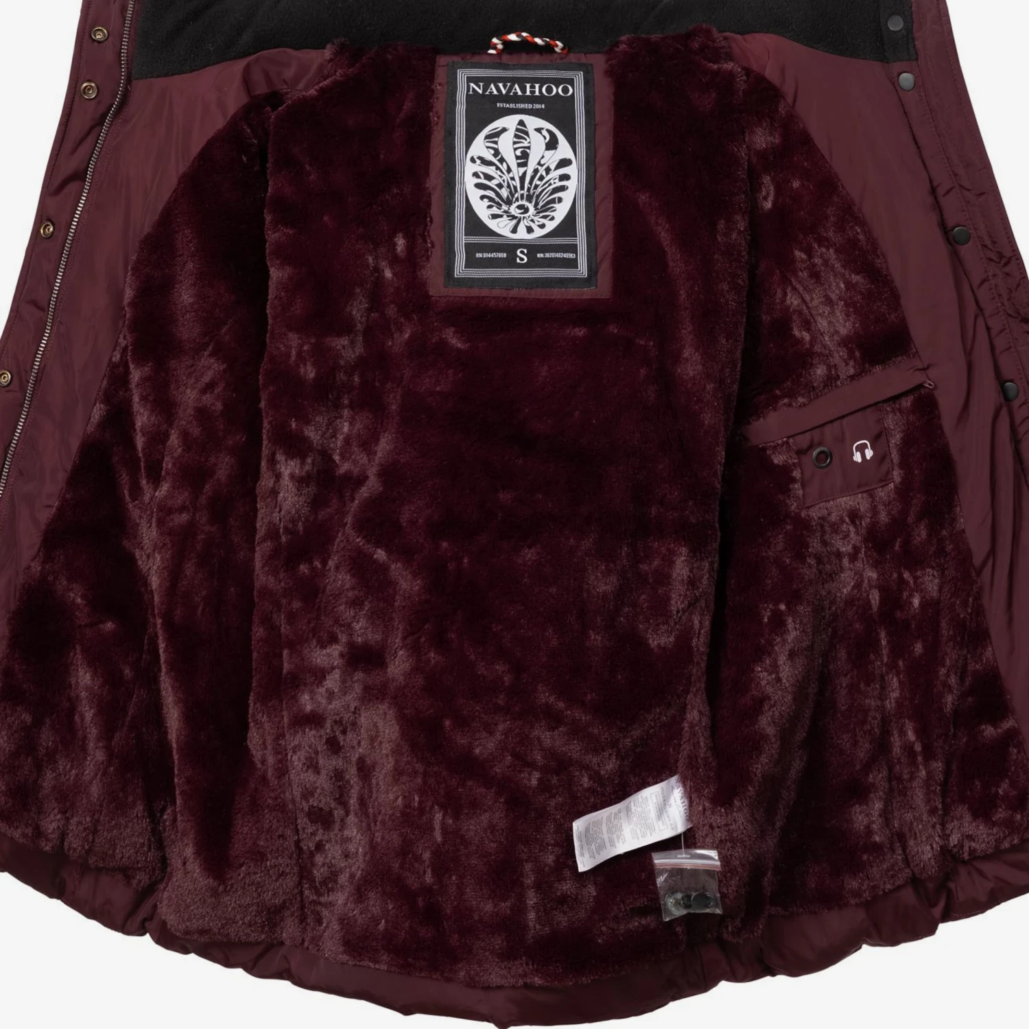 Navahoo Winterjassen Winterjas Miamor Dames Wijnrood 9 Navahoo Winterjassen Winterjas Miamor Dames Wijnrood - Afbeelding 9