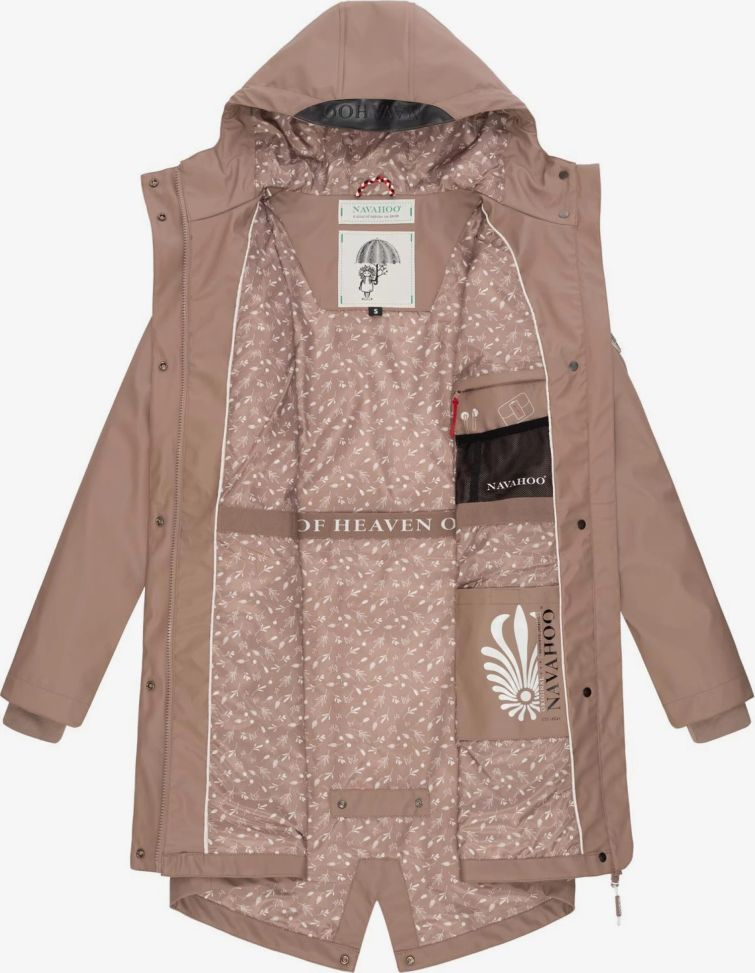 Navahoo Outdoor Jassen Functionele Jas Tropical Storm Dames Beige 5 Navahoo Outdoor Jassen Functionele Jas Tropical Storm Dames Beige - Afbeelding 5