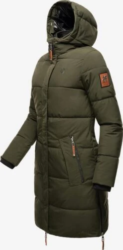 Navahoo Wintermantels Wintermantel Halina Dames Olijfgroen -Navahoo 1acf3d8b21180e207278fd1ee47e460e