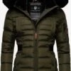 Navahoo Winterjassen Winterjas Melikaa Dames Olijfgroen