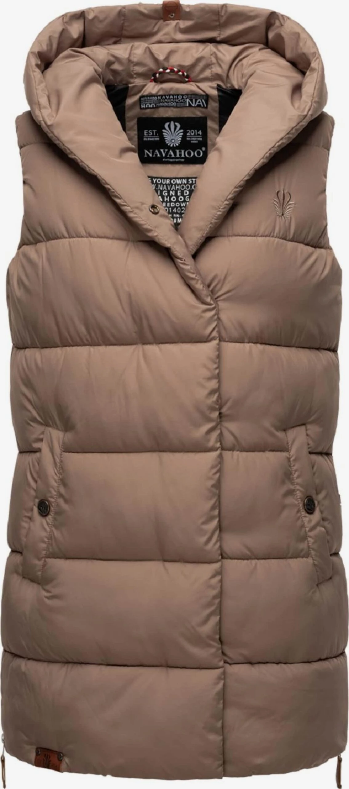 Navahoo Bodywarmers Bodywarmer Madilynaa Dames Taupe 1 Navahoo Bodywarmers Bodywarmer Madilynaa Dames Taupe