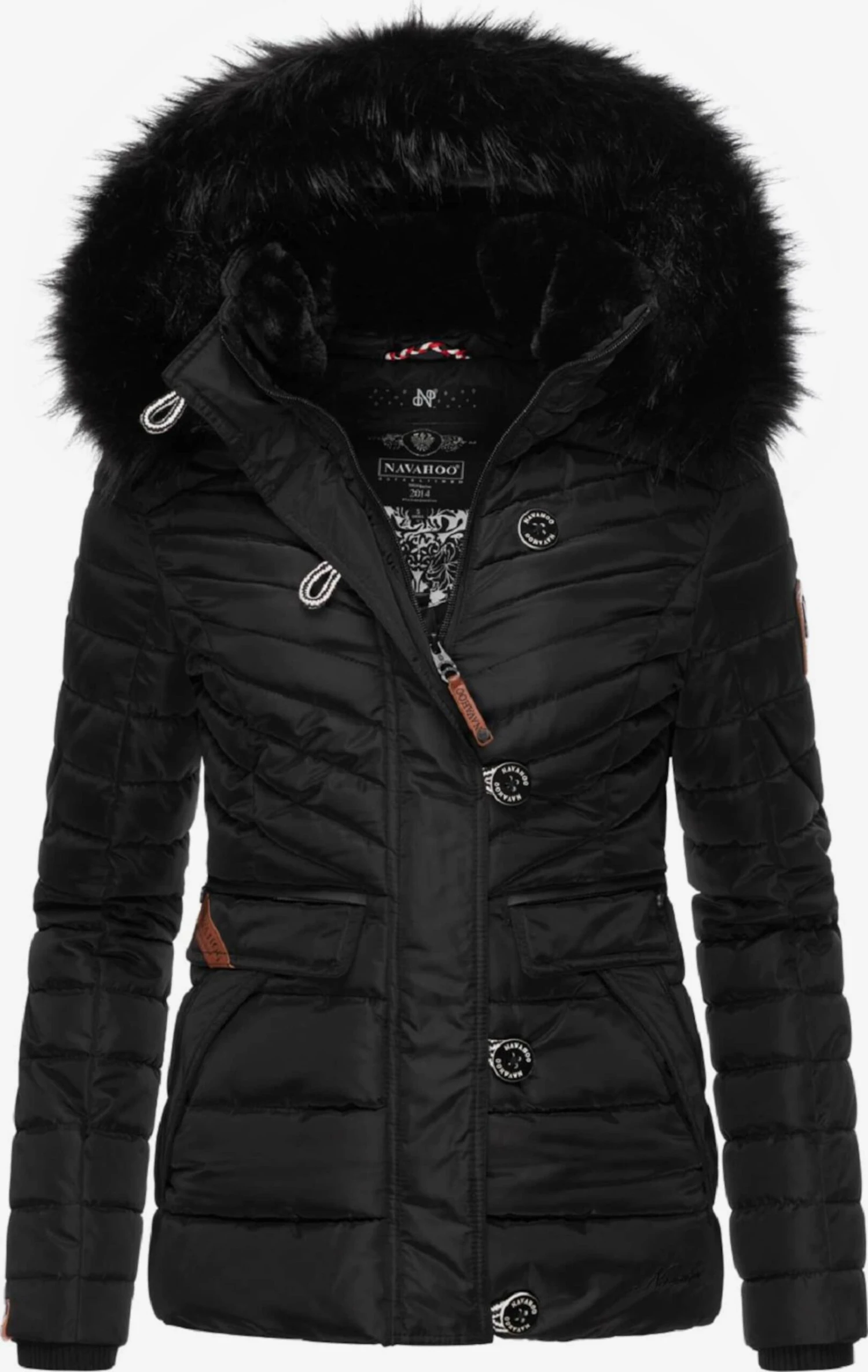 Navahoo Winterjassen Winterjas Wisteriaa Dames Zwart 1 Navahoo Winterjassen Winterjas Wisteriaa Dames Zwart