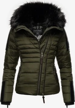 Navahoo Winterjassen Winterjas Yuki2 Dames Olijfgroen