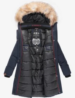 Navahoo Wintermantels Wintermantel Halina Dames Navy -Navahoo 1e9a7c22856eba3aa7f346650af0102d