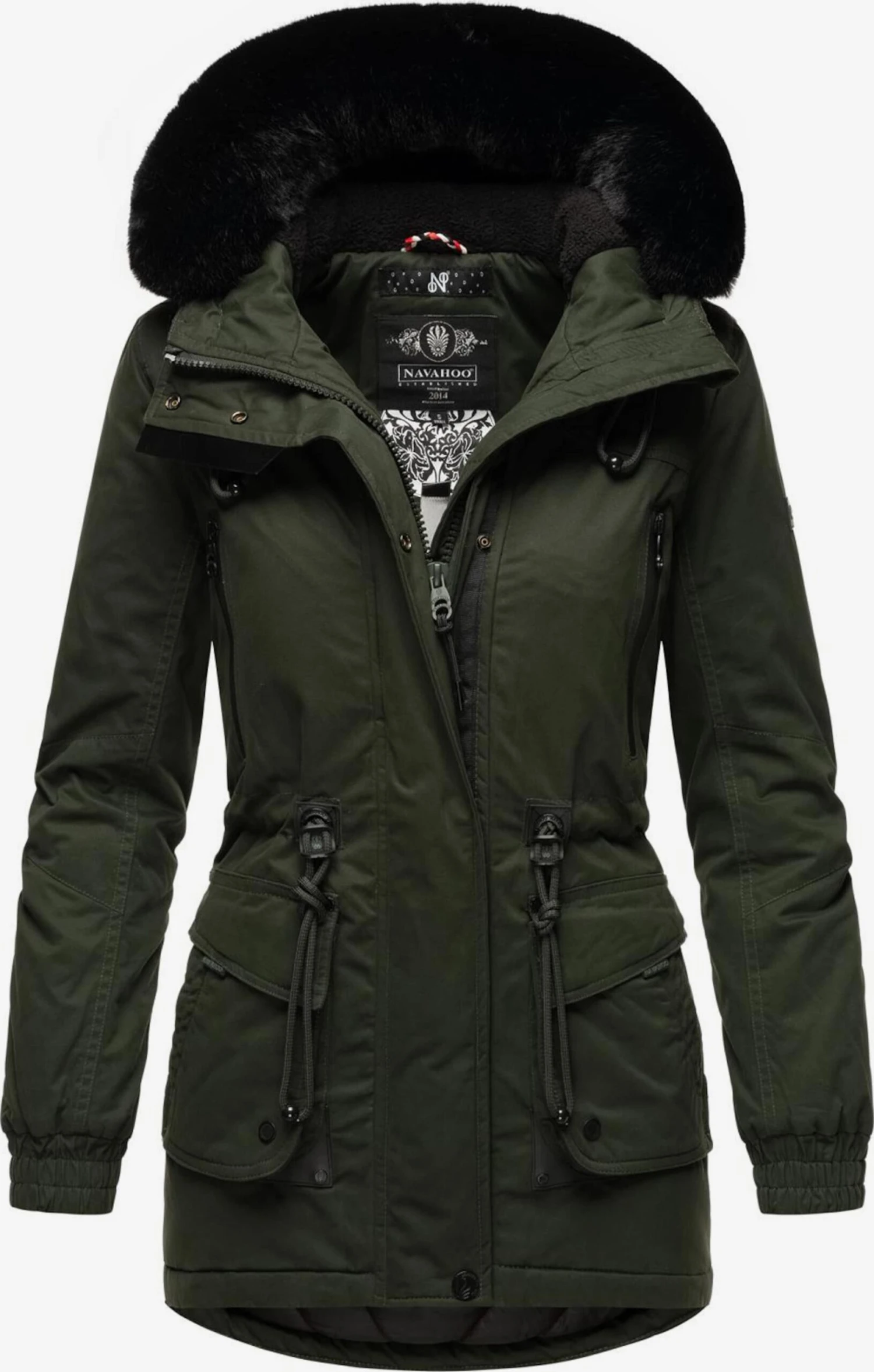 Navahoo Parkas Winterparka Dames Olijfgroen 1 Navahoo Parkas Winterparka Dames Olijfgroen