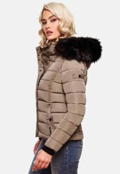 Navahoo Winterjassen Winterjas Miamor Dames Taupe -Navahoo 20718dfa590d23eaefa9427538e2c85c