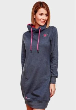 Navahoo Mini Jurken Jurk Dames Nachtblauw -Navahoo 20e7941001423883c82354a0eac0f545