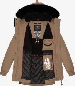 Navahoo Parkas Winterparka Dames Lichtbruin -Navahoo 23bc9d0d3749bf5d92848eb6c522a699