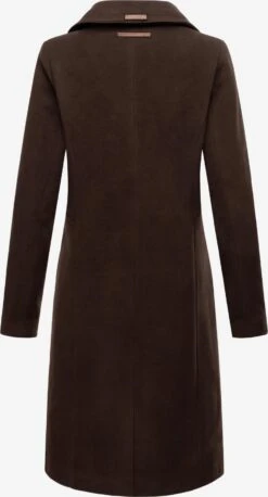 Navahoo Wintermantels Wintermantel Wooly Dames Chocoladebruin -Navahoo 25adf9ecb9aa4767cc08b3c2daa61237