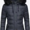 Navahoo Winterjassen Winterjas Zuckerbiene Dames Blauw