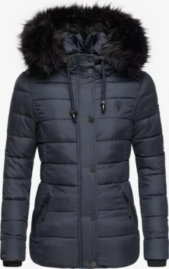 Navahoo Winterjassen Winterjas Zuckerbiene Dames Blauw