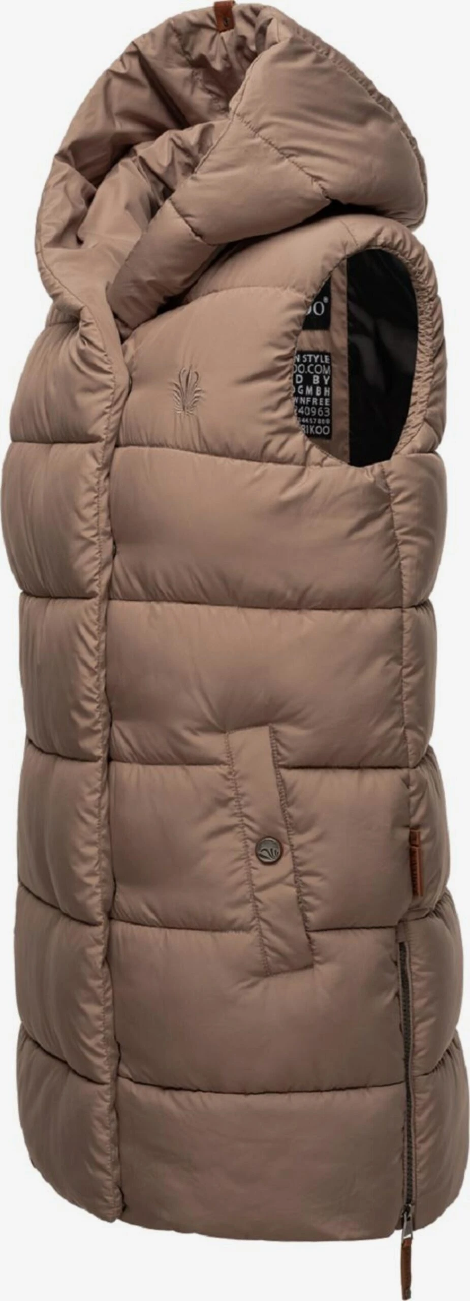 Navahoo Bodywarmers Bodywarmer Madilynaa Dames Taupe 3 Navahoo Bodywarmers Bodywarmer Madilynaa Dames Taupe - Afbeelding 3