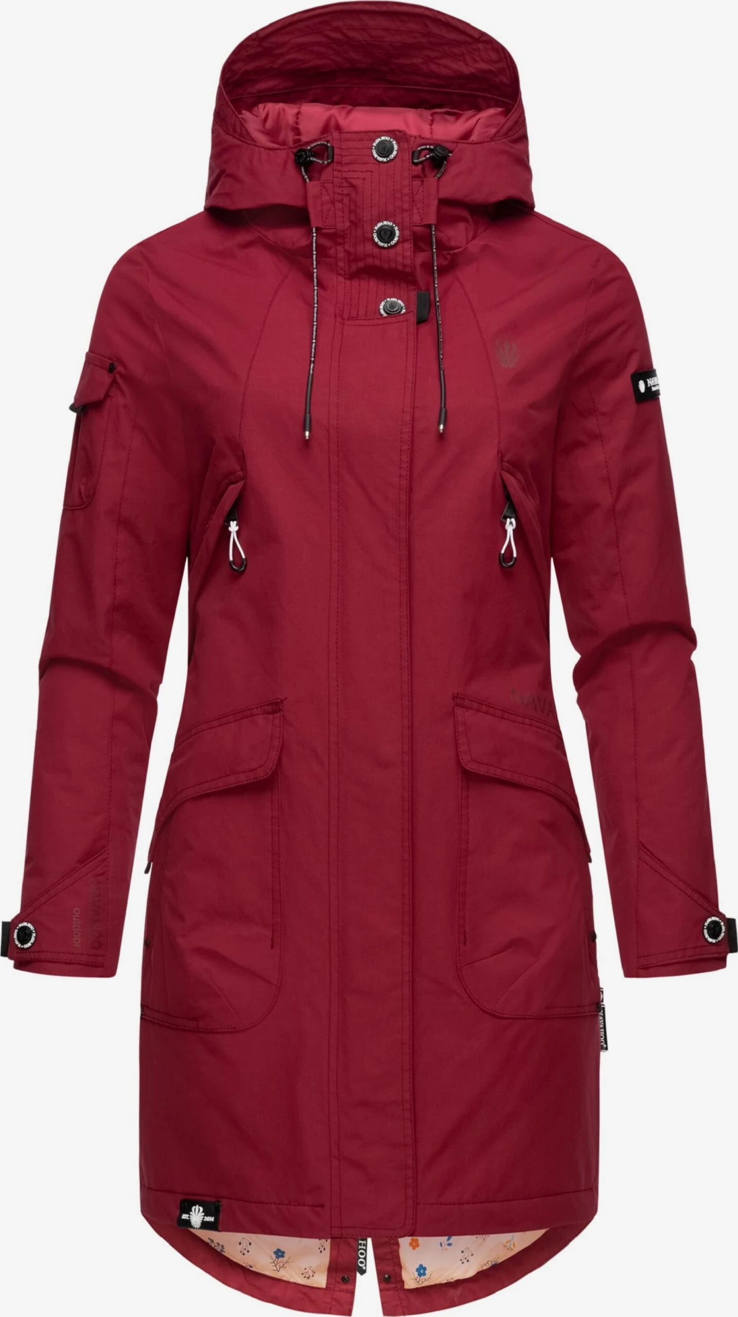 Navahoo Outdoor Jassen Functionele Jas Pfefferschote Dames Donkerrood 4 Navahoo Outdoor Jassen Functionele Jas Pfefferschote Dames Donkerrood - Afbeelding 4