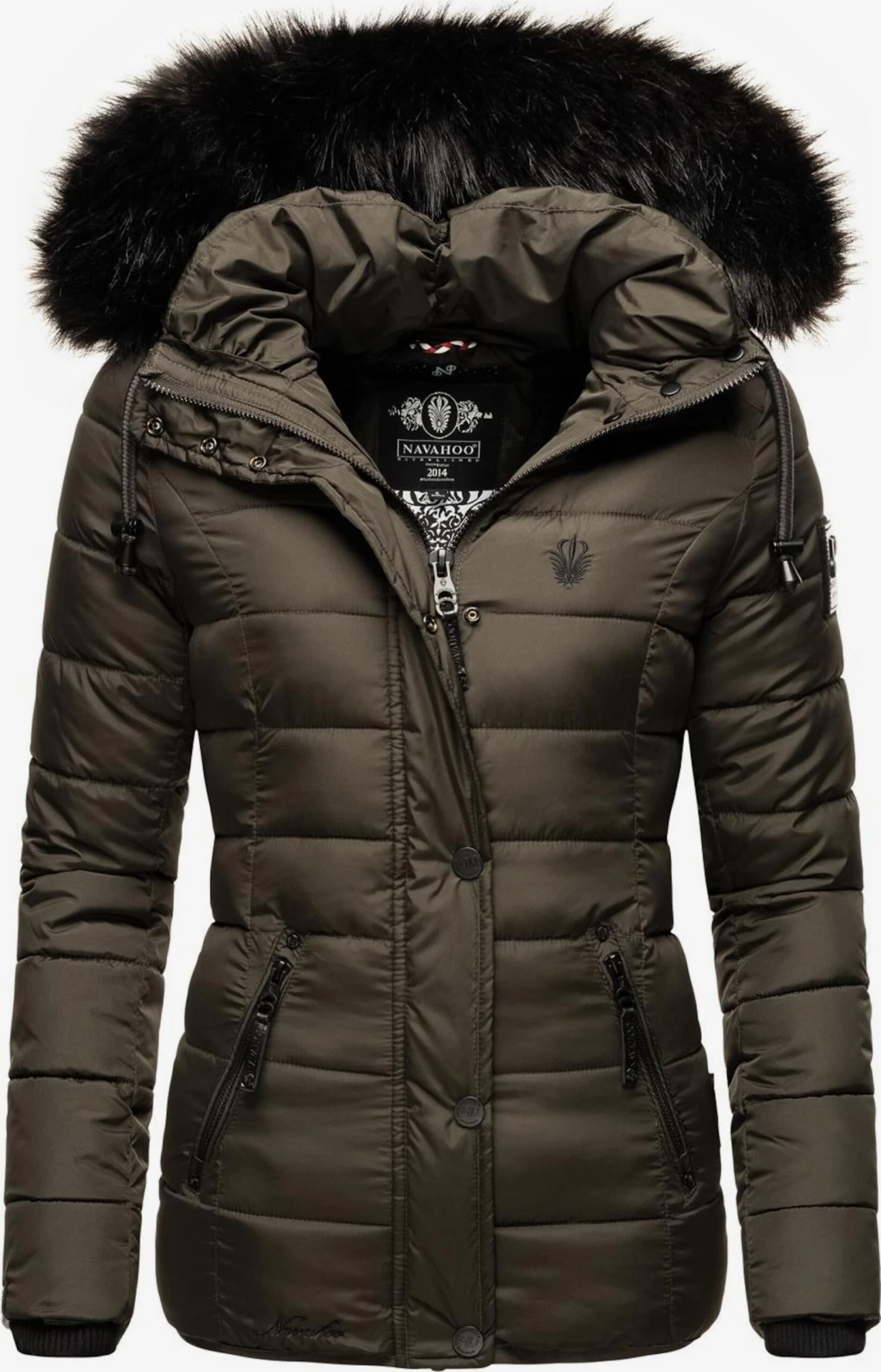 Navahoo Winterjassen Winterjas Zuckerbiene Dames Antraciet 1 Navahoo Winterjassen Winterjas Zuckerbiene Dames Antraciet
