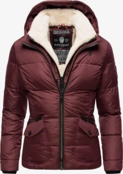 Navahoo Winterjassen Winterjas Megan Dames Donkerrood