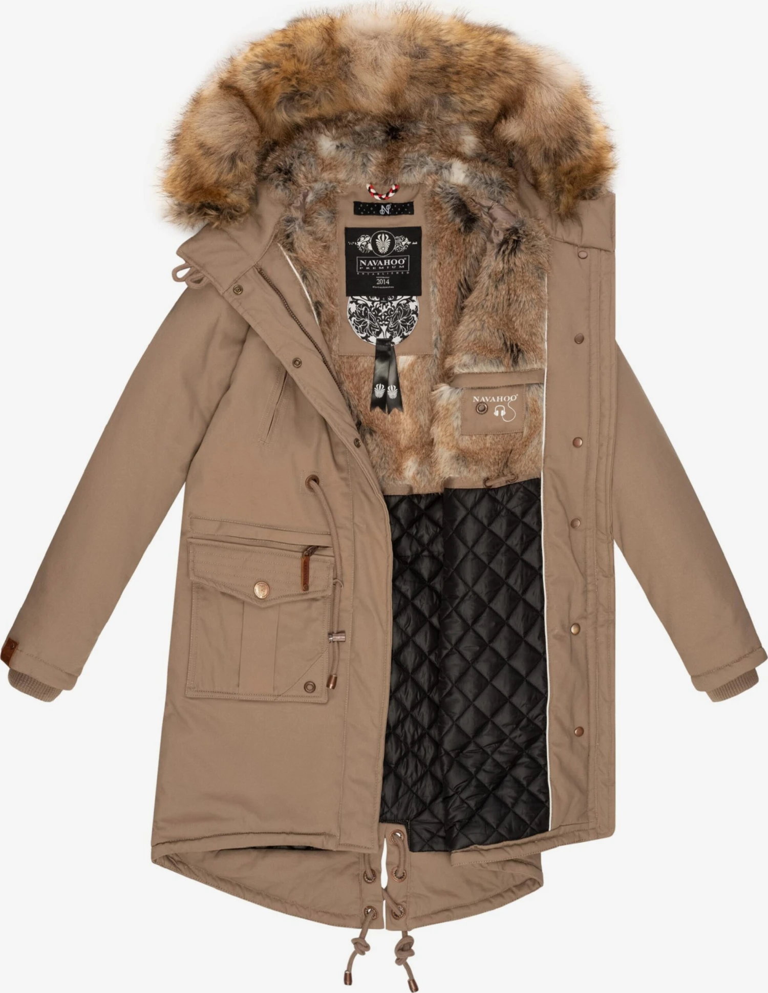 Navahoo Parkas Winterparka Rosinchen Dames Lichtbruin 5 Navahoo Parkas Winterparka Rosinchen Dames Lichtbruin - Afbeelding 5