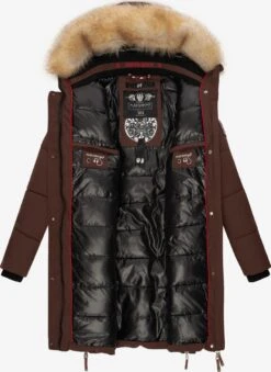 Navahoo Wintermantels Wintermantel Halina Dames Bruin -Navahoo 2d698a937c4d18c2ba5799e5b3c846fb