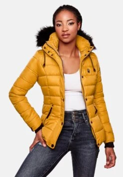Navahoo Winterjassen Winterjas Zuckerbiene Dames Geel -Navahoo 2ddccebf7a0243bfb564754bc089be16