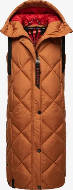 Navahoo Bodywarmers Bodywarmer Schnuckel Dames Cognac -Navahoo 300b13b515ae6bc221991abf29c913da