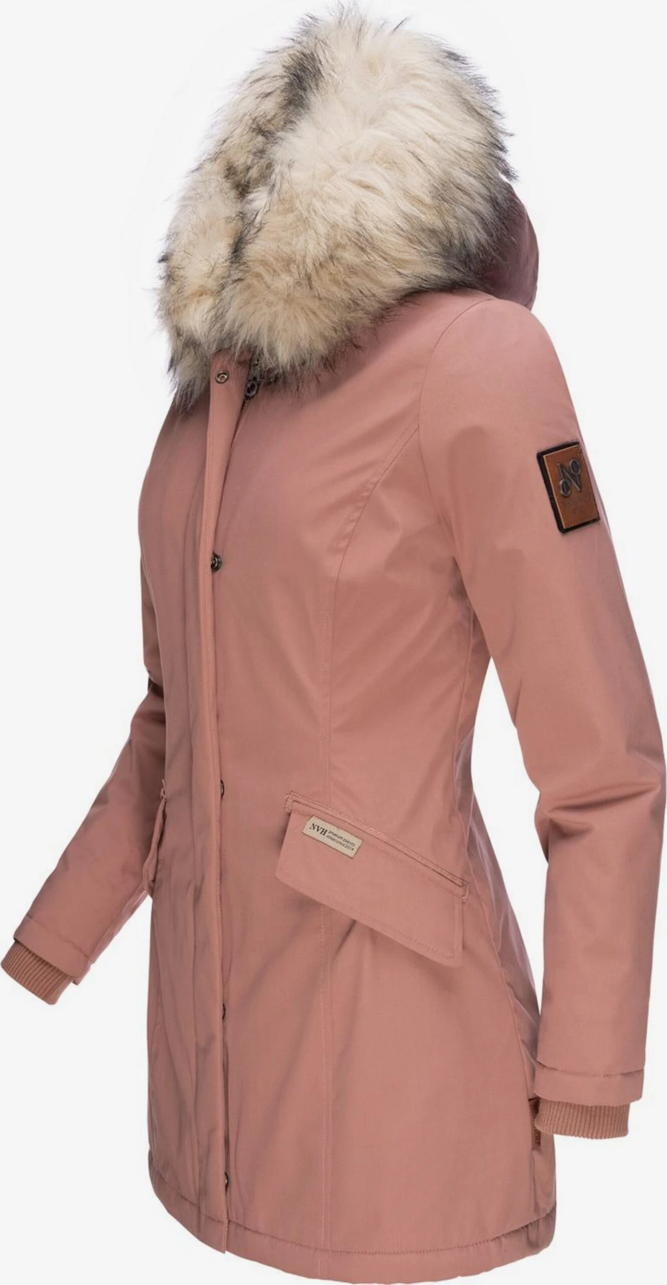 Navahoo Parkas Winterparka Cristal Dames Donkerroze 2 Navahoo Parkas Winterparka Cristal Dames Donkerroze - Afbeelding 2