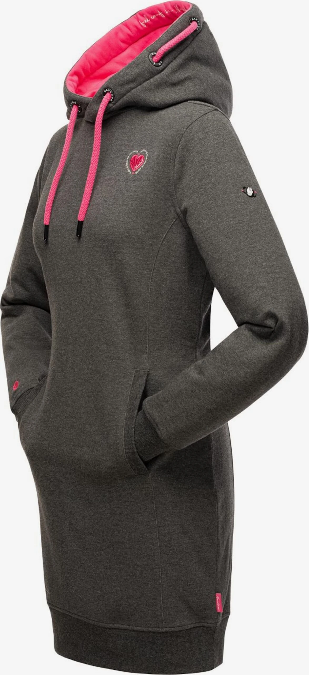 Navahoo Mini Jurken Jurk Dames Donkergrijs 4 Navahoo Mini Jurken Jurk Dames Donkergrijs - Afbeelding 4