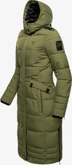 Navahoo Wintermantels Wintermantel Fahmiyaa Dames Kaki -Navahoo 33fbd54cfcc34f6557d1a91cc4128ac4