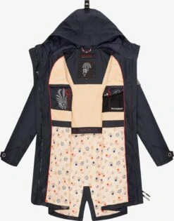 Navahoo Regenmantels Tussenmantel Schötchen Dames Donkerblauw -Navahoo 34c9155804c7c4d42388c58ea73987af