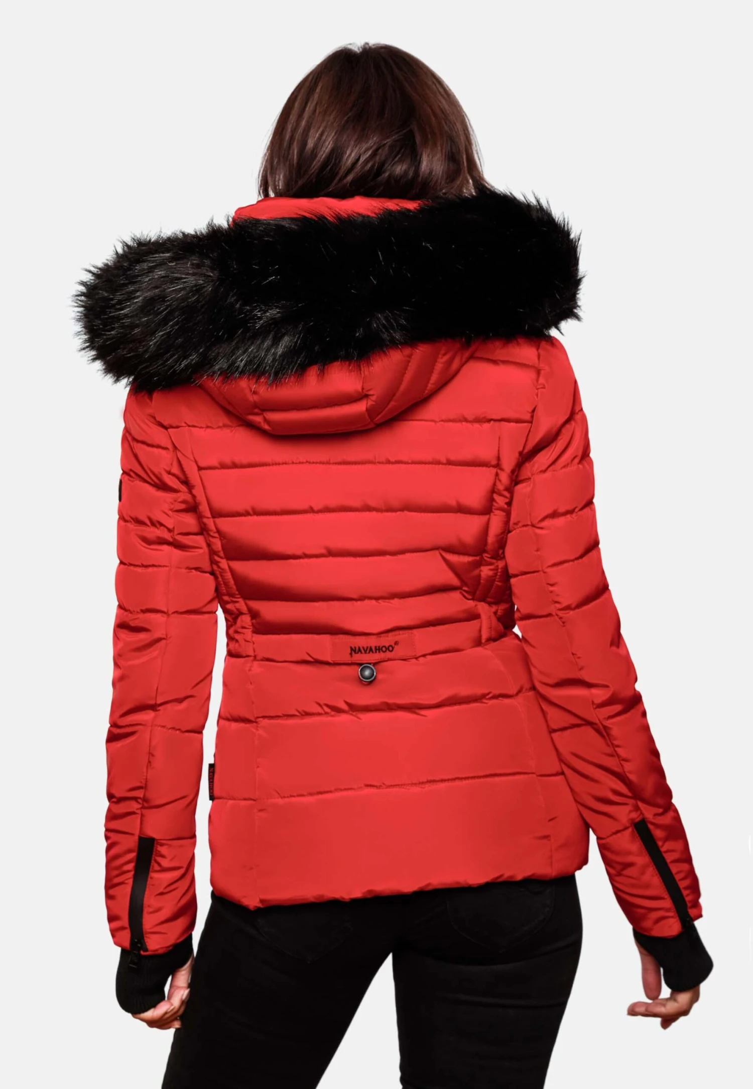 Navahoo Winterjassen Winterjas Adele Dames Rood 7 Navahoo Winterjassen Winterjas Adele Dames Rood - Afbeelding 7
