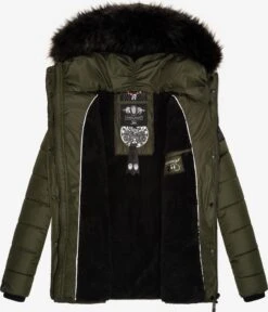 Navahoo Winterjassen Winterjas Zuckerbiene Dames Olijfgroen -Navahoo 35fb4d3d92b90efe4c8f126b45eee208