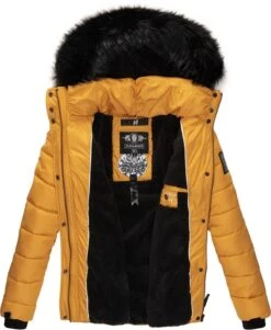 Navahoo Winterjassen Winterjas Zuckerbiene Dames Geel -Navahoo 3696325d4add57033d847bd1c42b9ec0