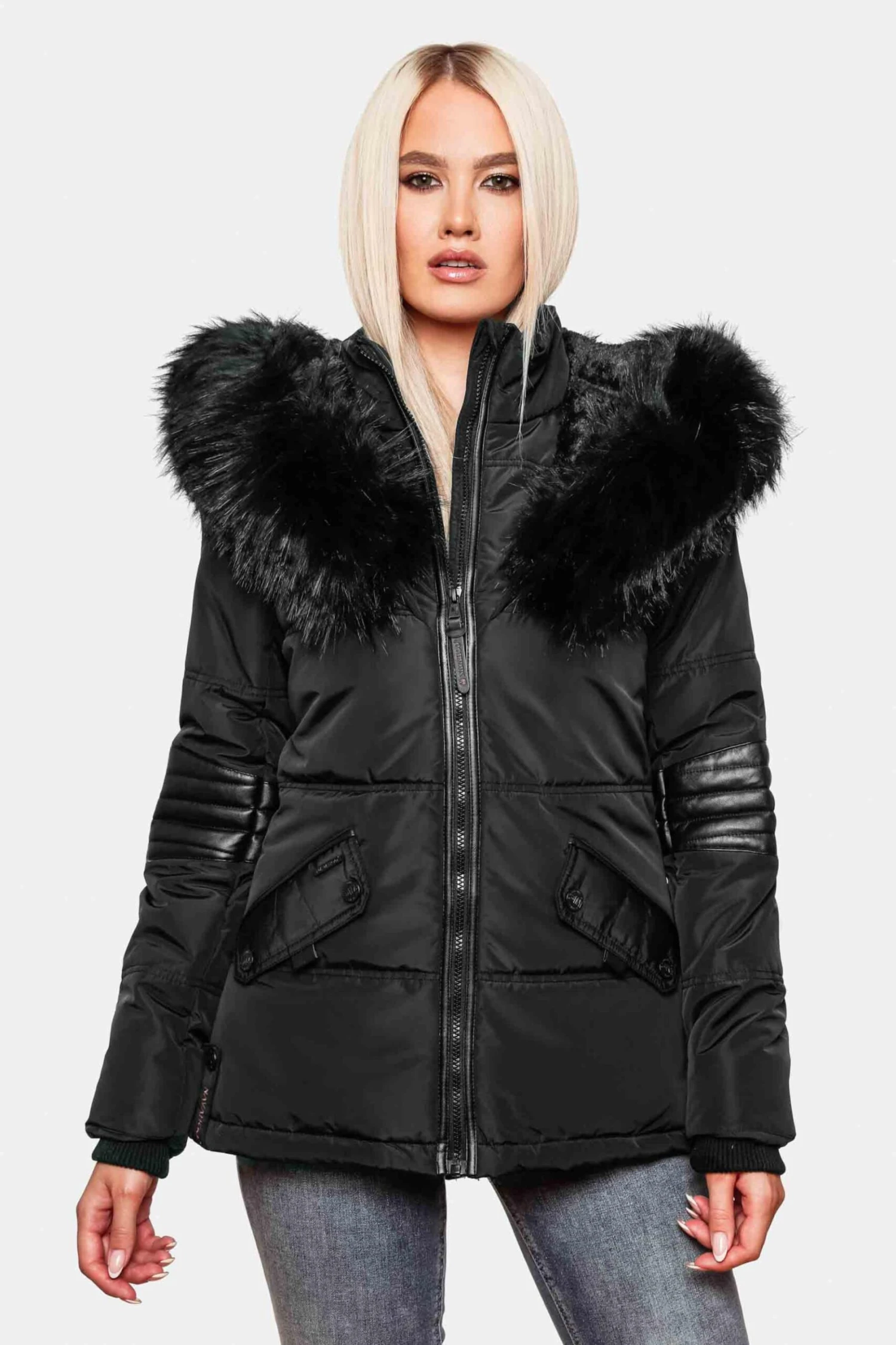 Navahoo Winterjassen Winterjas Nirvana Dames Zwart 2 Navahoo Winterjassen Winterjas Nirvana Dames Zwart - Afbeelding 2