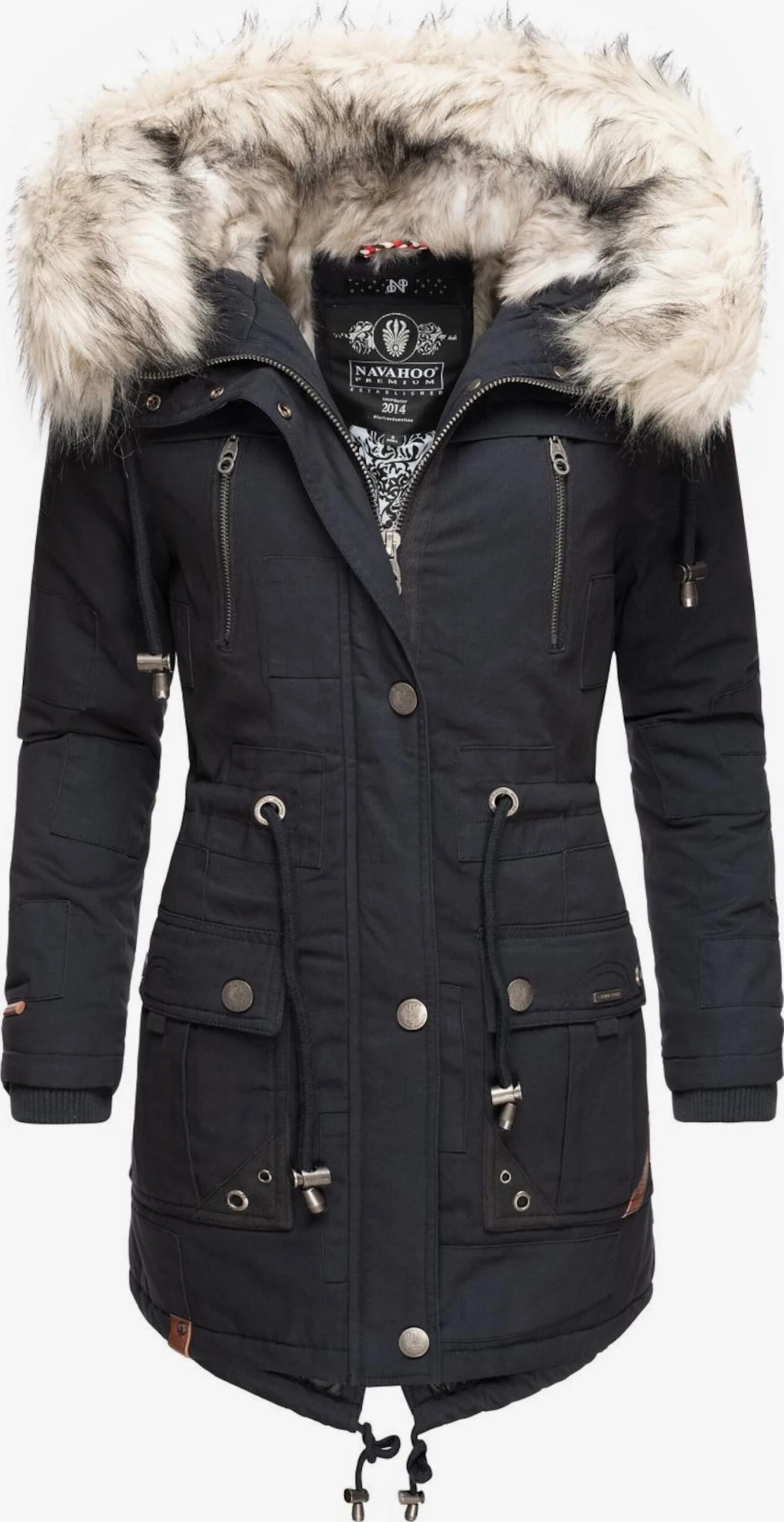 Navahoo Parkas Winterparka Honigfee Dames Nachtblauw 1 Navahoo Parkas Winterparka Honigfee Dames Nachtblauw