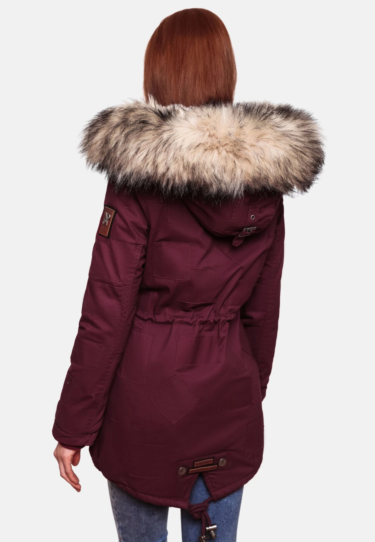 Navahoo Parkas Winterparka Honigfee Dames Bordeaux 8 Navahoo Parkas Winterparka Honigfee Dames Bordeaux - Afbeelding 8