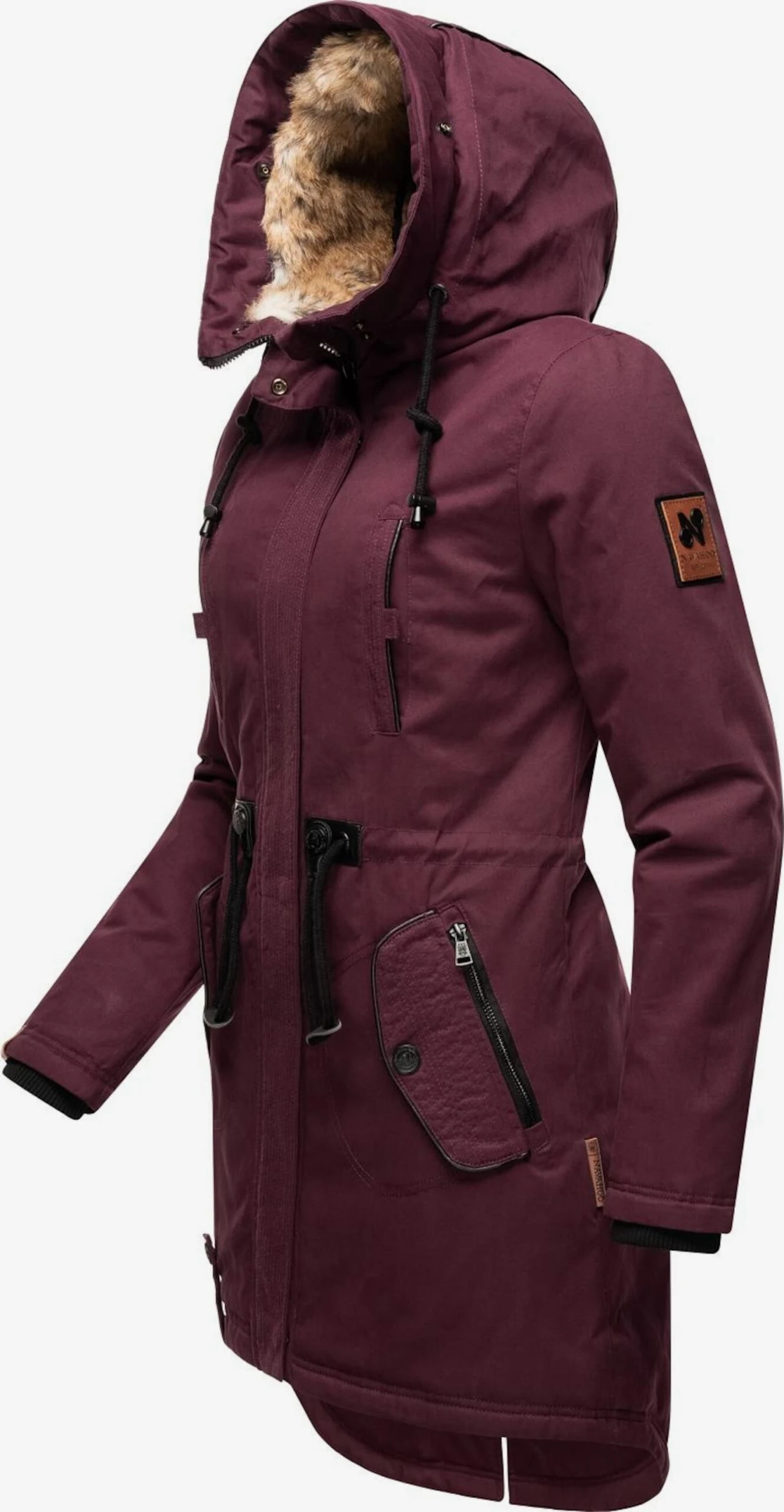 Navahoo Parkas Winterparka Bombii Dames Bordeaux 4 Navahoo Parkas Winterparka Bombii Dames Bordeaux - Afbeelding 4