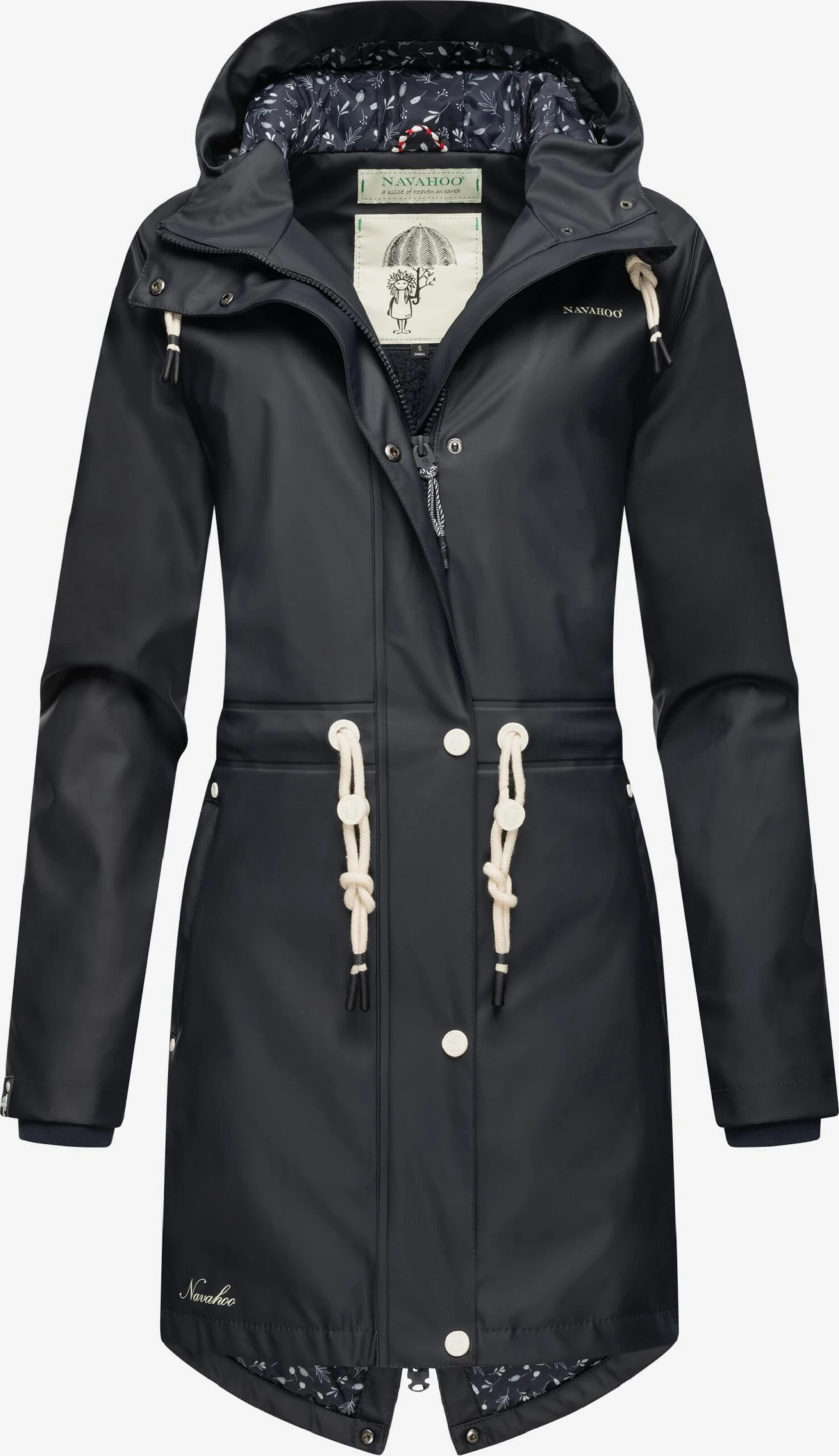 Navahoo Outdoor Jassen Functionele Jas Flower Of Ocean Dames Navy 4 Navahoo Outdoor Jassen Functionele Jas Flower Of Ocean Dames Navy - Afbeelding 4