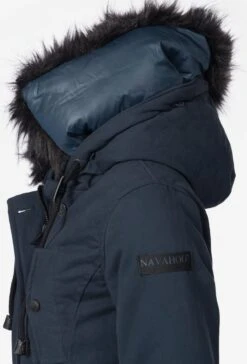 Navahoo Parkas Winterparka Luluna Dames Nachtblauw -Navahoo 40b83eee6b5939c7e39ef6e3d786f61f
